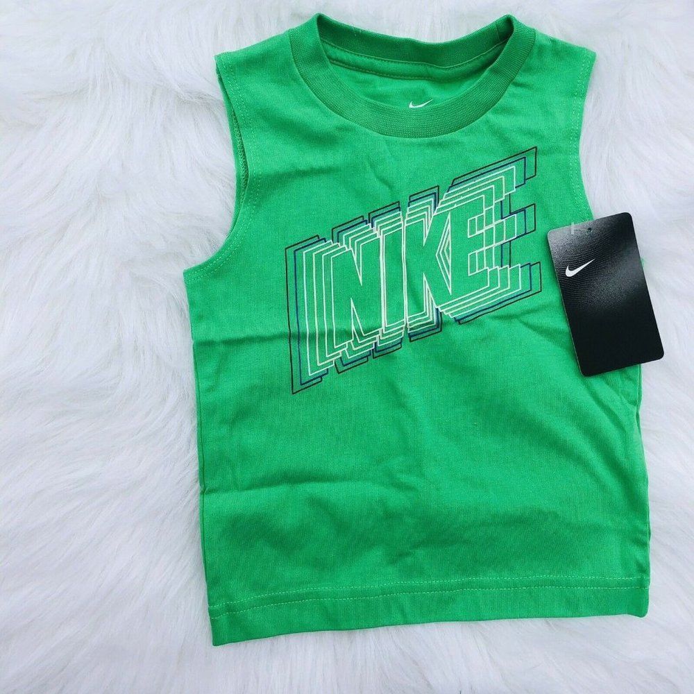 Brand New Nike Reverb Sleeveless Graphic‎ Tee For Kids Size 2T